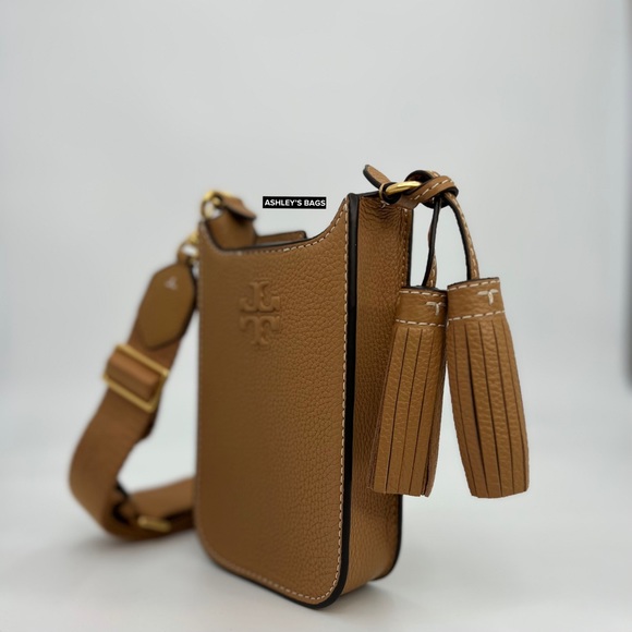 Tory Burch Thea Cellphone Crossbody In Tiramisu - Picture 2 of 9